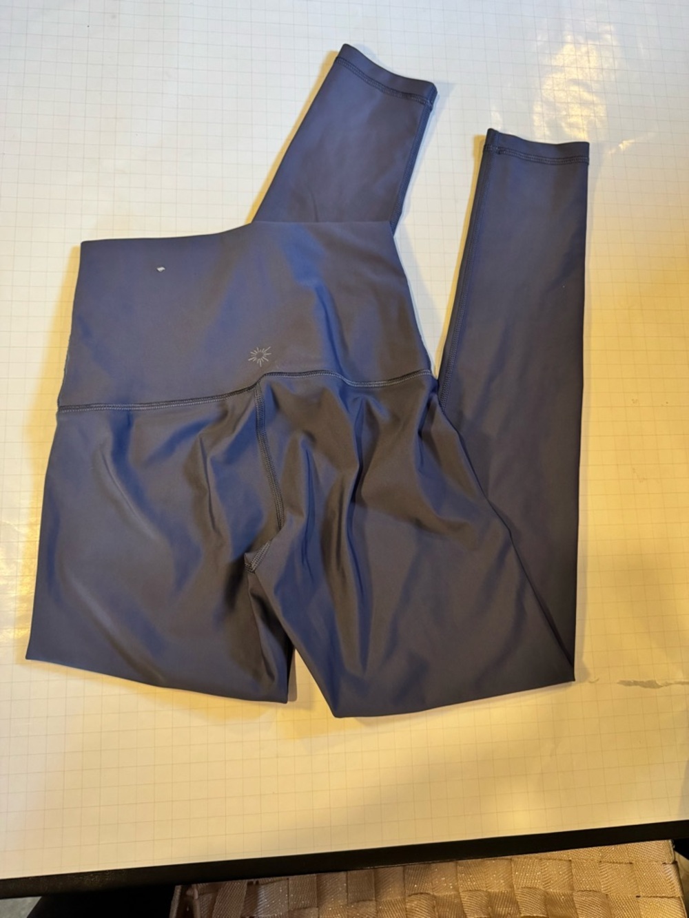 aerie Offline High-Rise 7/8 Leggings in Smokey blue